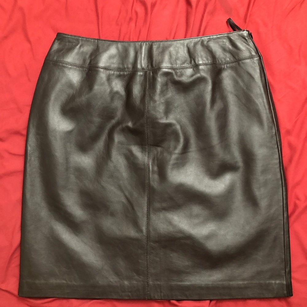 Croft and Barrow Leather skirt
